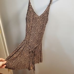 Cheetah print romper